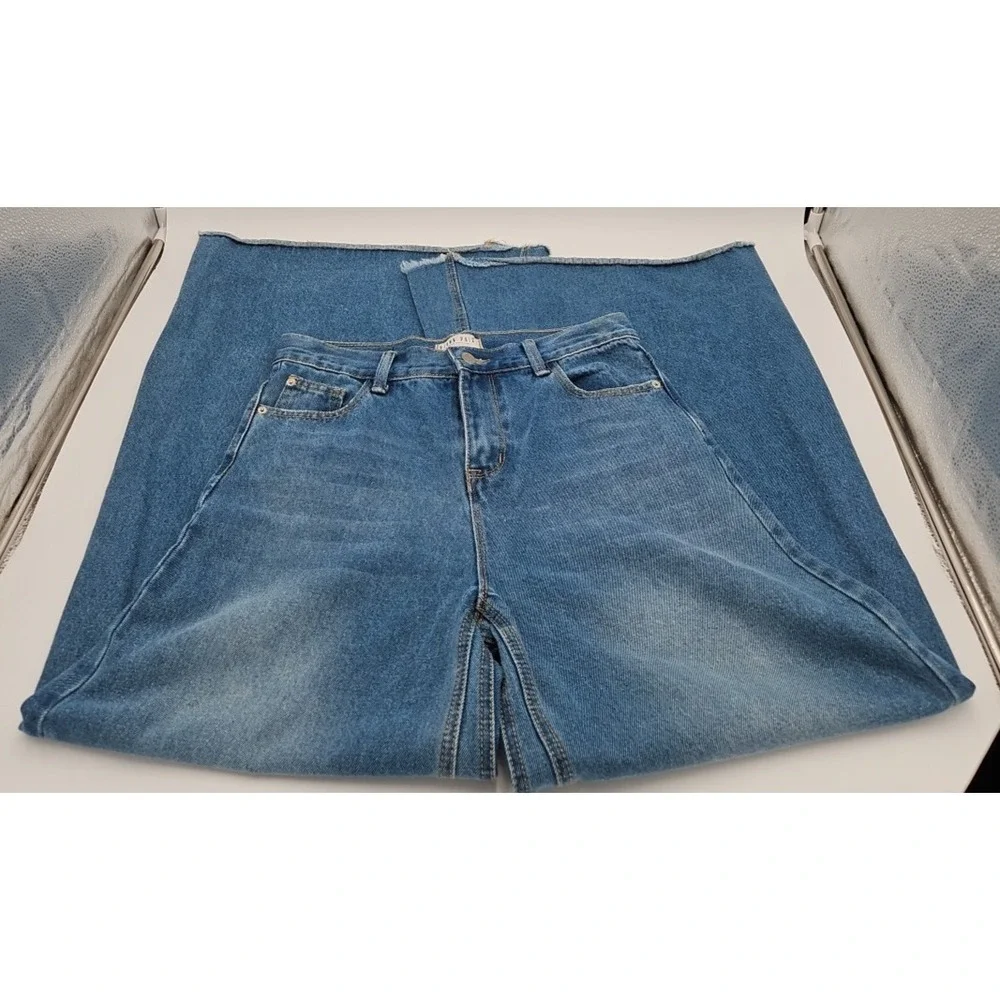 Blank PAIGE Denim Collection High‎ Rise Wide Leg 32 Inch BelL Jeans W/Large *EUC
